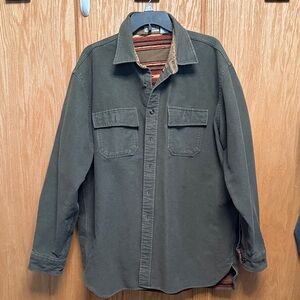 L.L. Bean Multicolor Southwest designed interior, heavy weight flannelShirt.